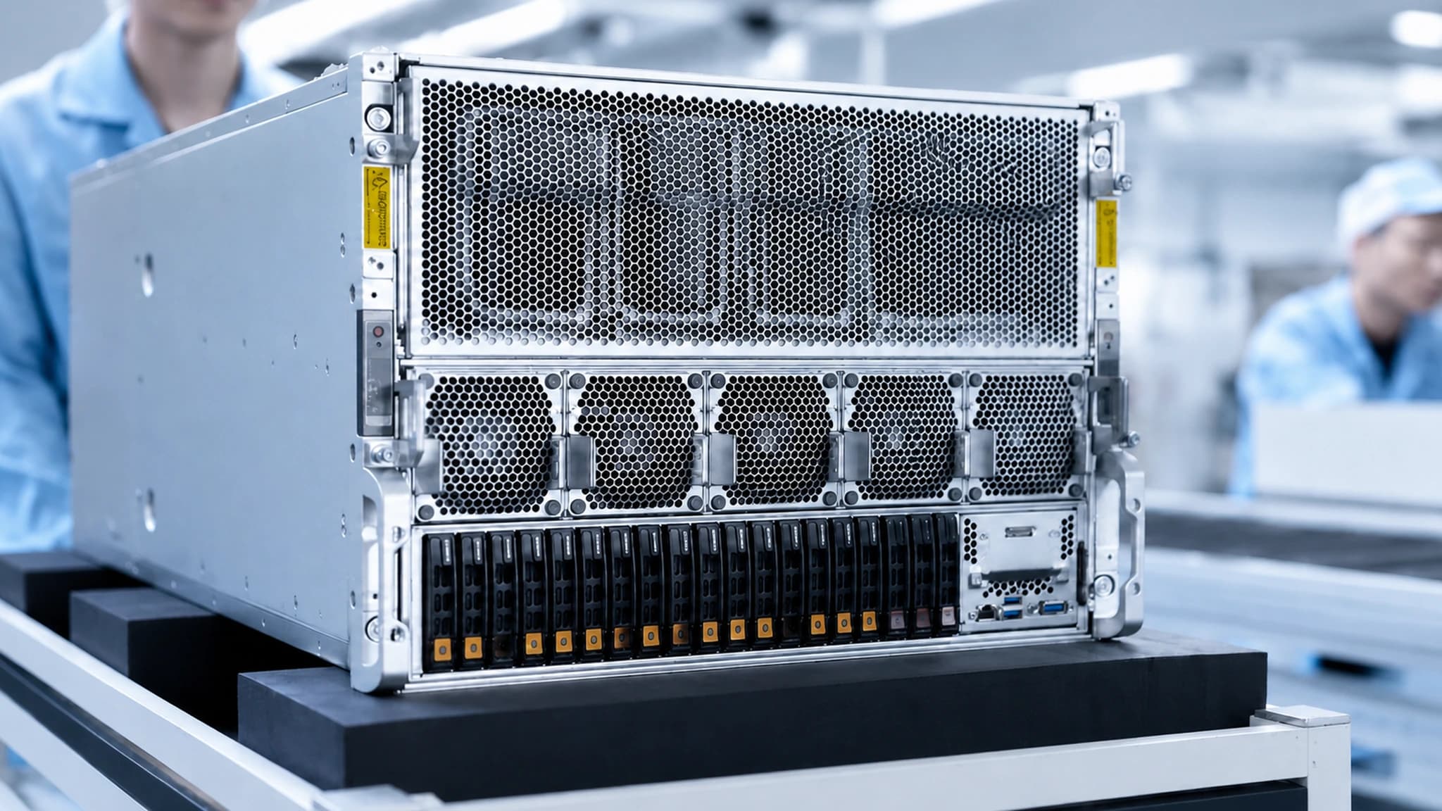 GPU 服务器批量搬迁现场