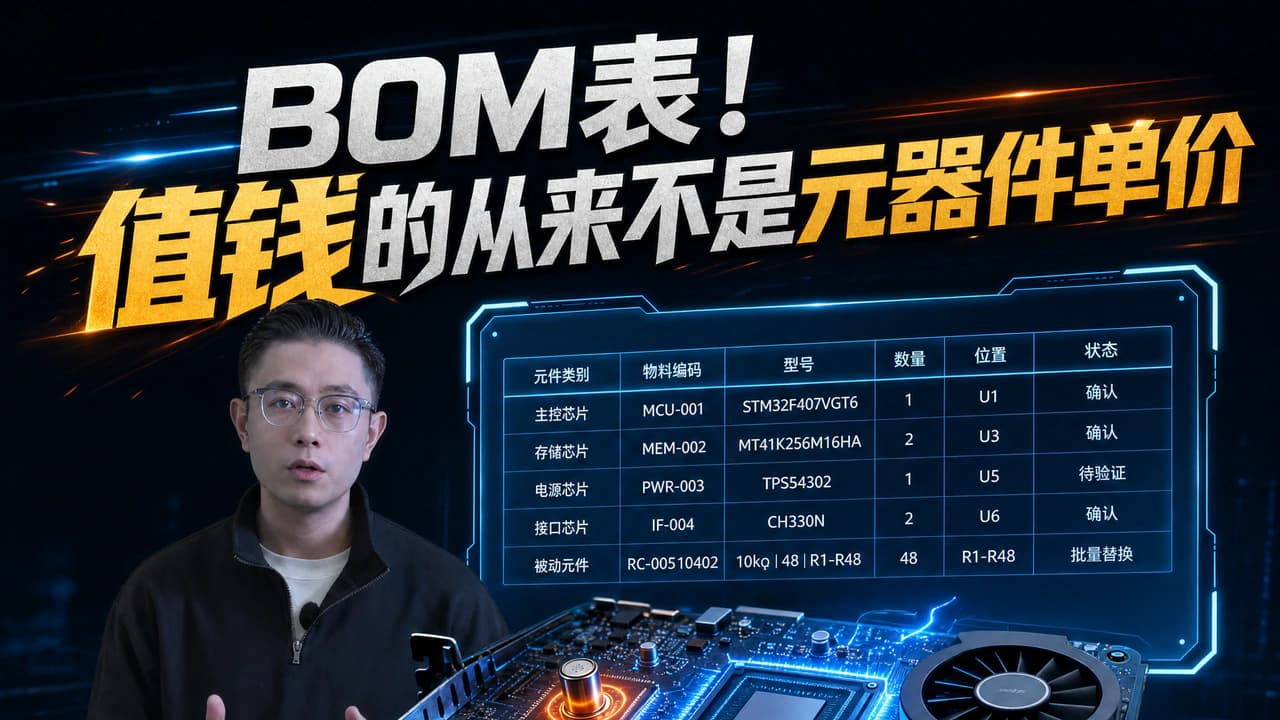 BOM 表格界面与显卡元器件对照