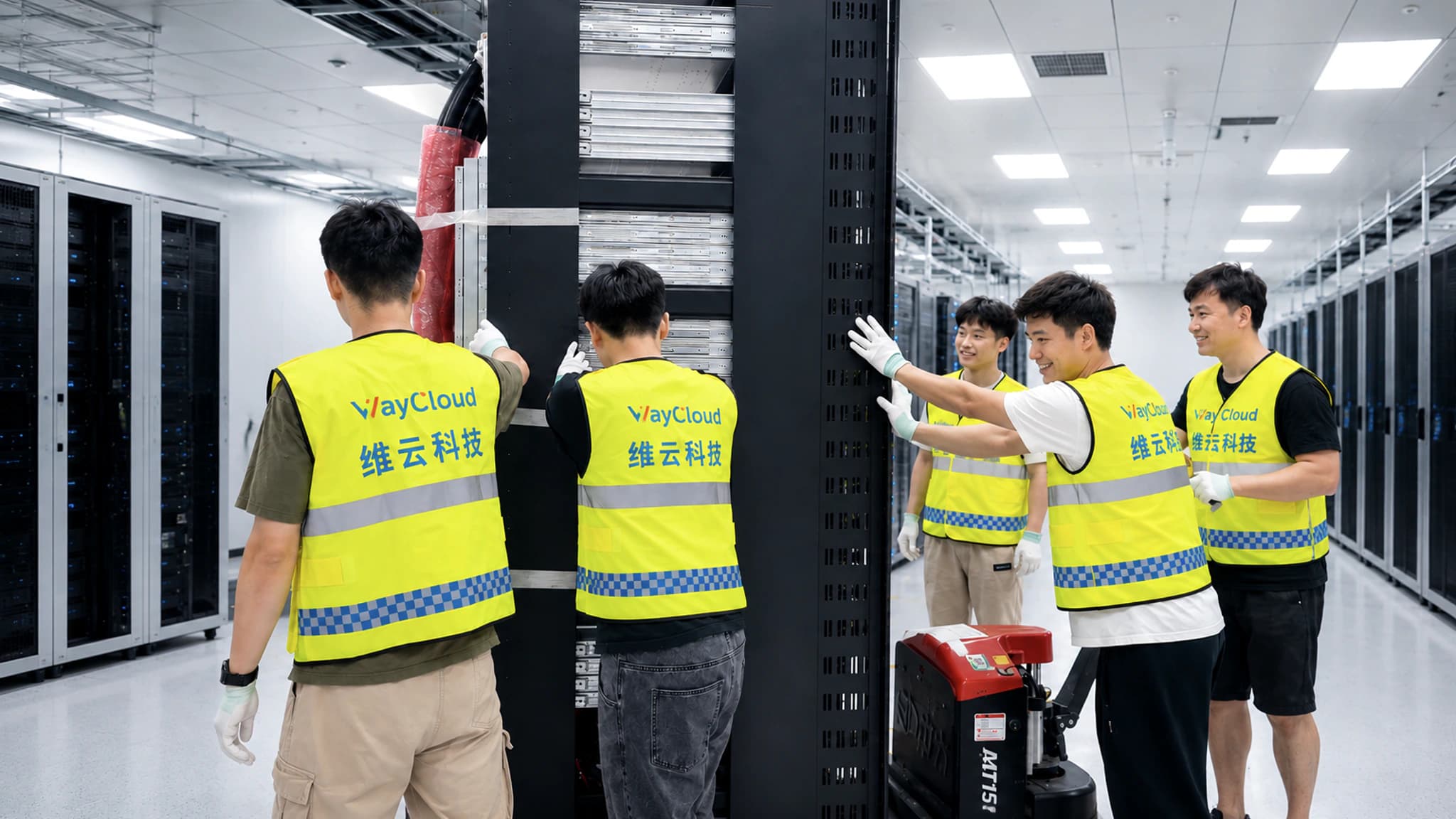 维云团队协作完成机柜搬迁就位